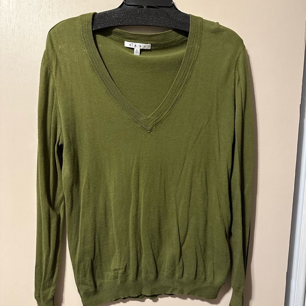 CAbi V-Neck Long Sleeve Sweater Style #622